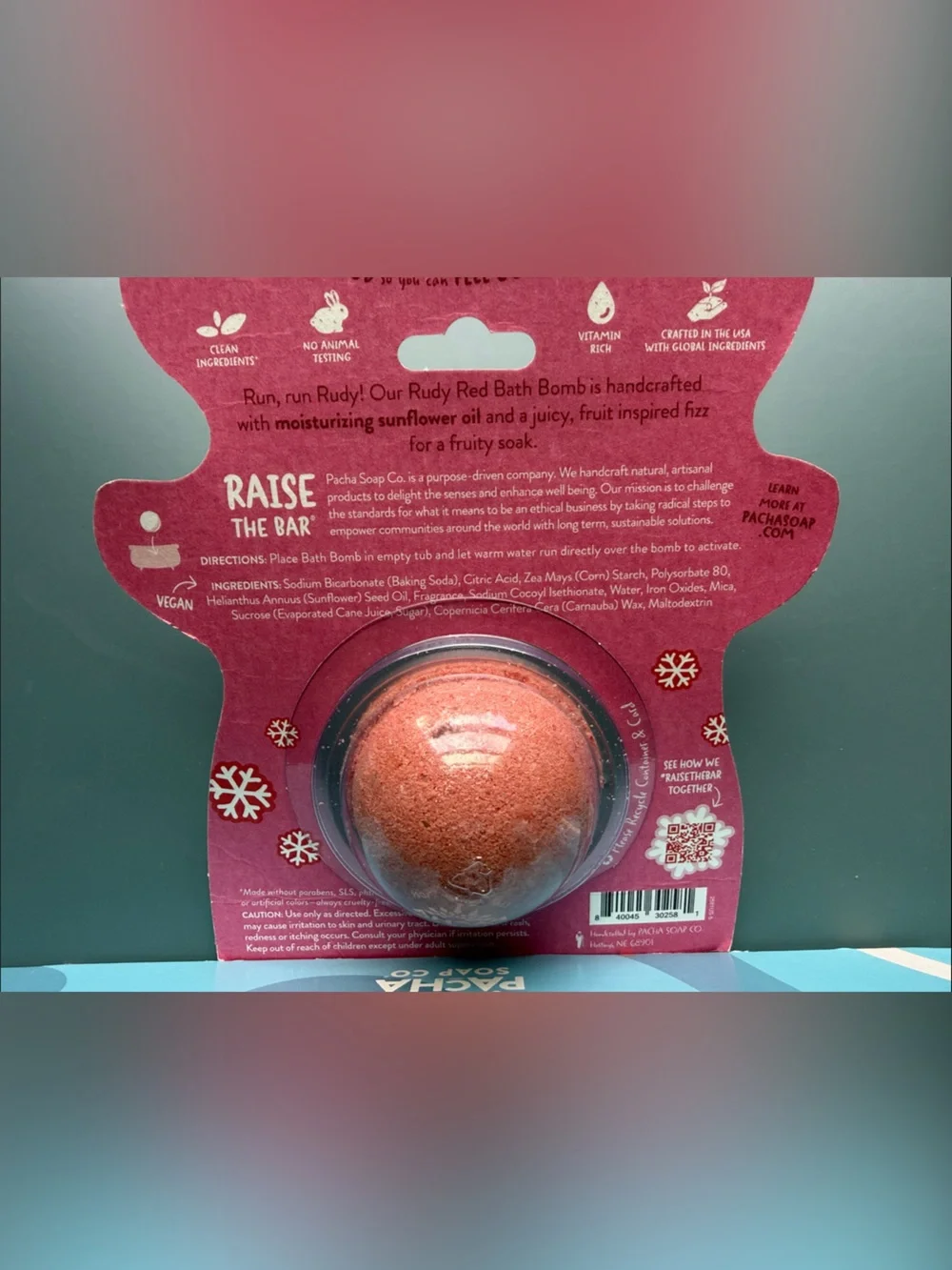 Pacha Soap Co. bath bombs-Wild Strawberry/Snowberry/Peppermint Twist/Sugar&Spice